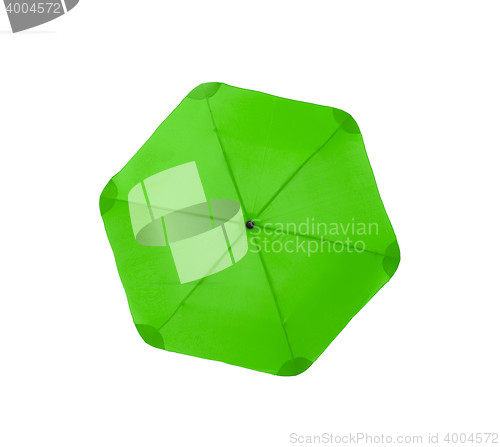 Image of Bright green umbrella