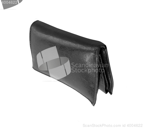 Image of Black wallet. Isolated on a white background