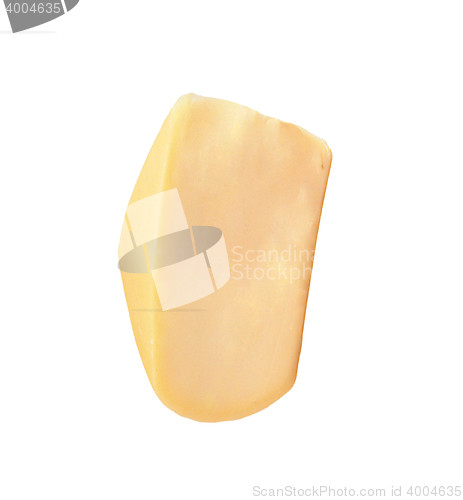 Image of Piece of cheese isolated on white background