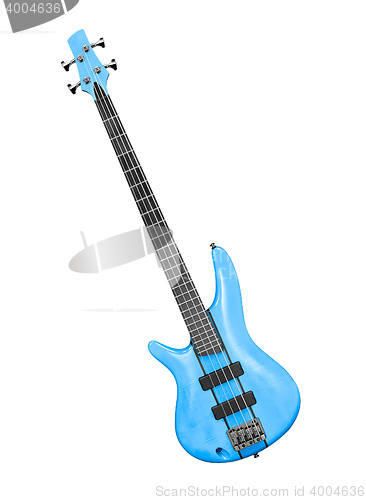 Image of bass guitar with clipping path