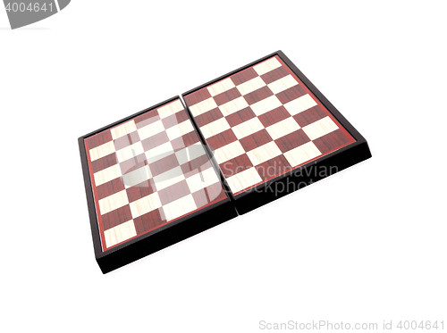 Image of Checkered board on white