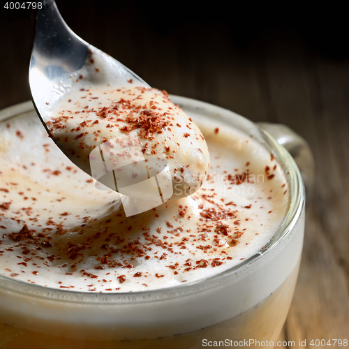 Image of Cup of cofee with foam