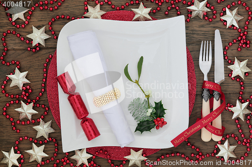 Image of Christmas Place Setting Still Life