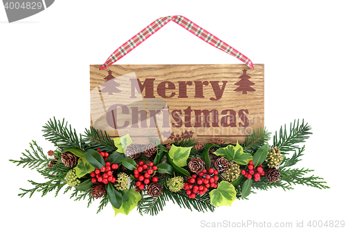 Image of Merry Christmas Sign 