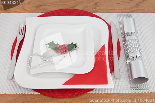 Image of Christmas Dinner Place Setting