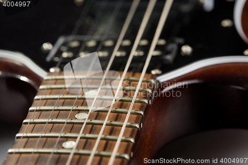 Image of Electric guitar detail shots