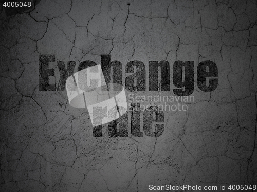 Image of Money concept: Exchange Rate on grunge wall background