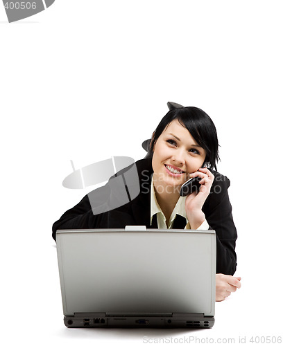 Image of Working businesswoman