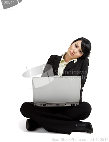 Image of Working businessswoman