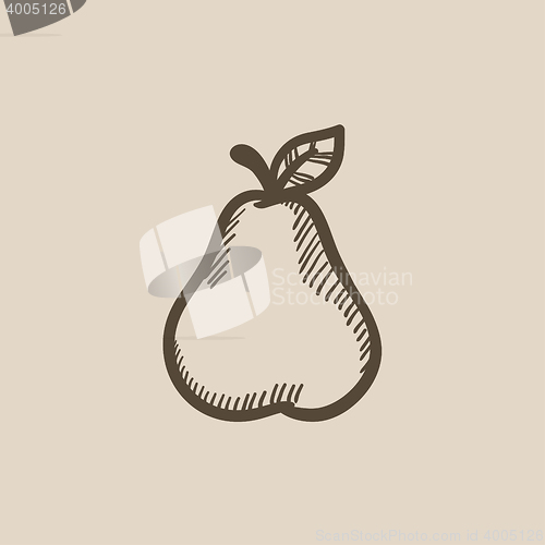 Image of Pear sketch icon.