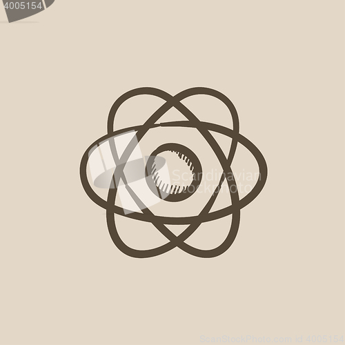 Image of Atom sketch icon.