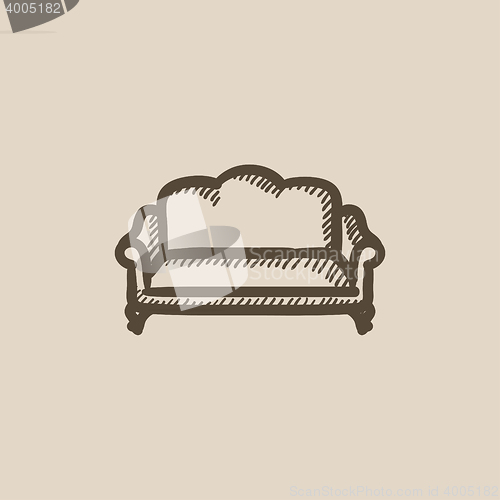 Image of Sofa sketch icon.