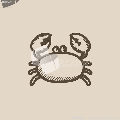 Image of Crab sketch icon.