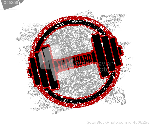 Image of Dumbbell vector icon