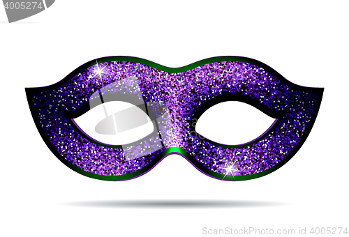 Image of Violet shining carnival mask