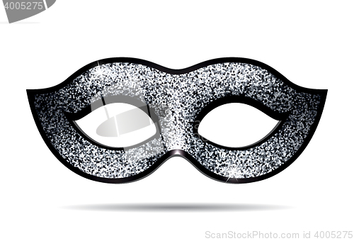Image of Silver shining carnival mask