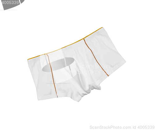 Image of white men\'s briefs isolated