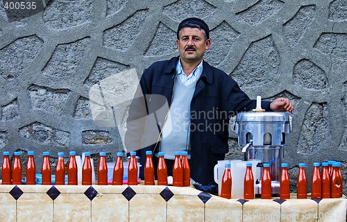 Image of carrot juice seller
