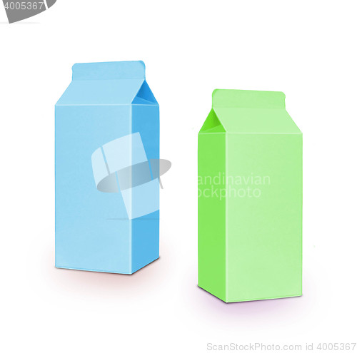 Image of milk boxes per half liter