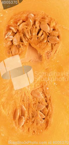 Image of Orange pumpkin on white background