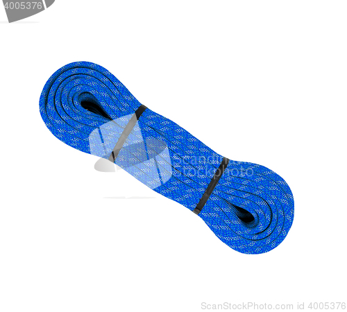 Image of thick and durable string on white background