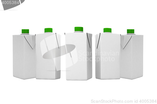 Image of three blank tetra-brick packaging