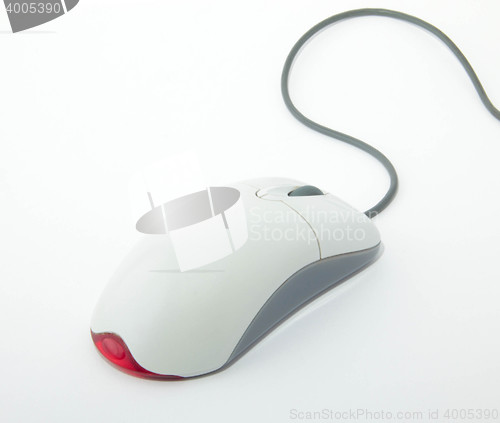 Image of computer mouse with cable