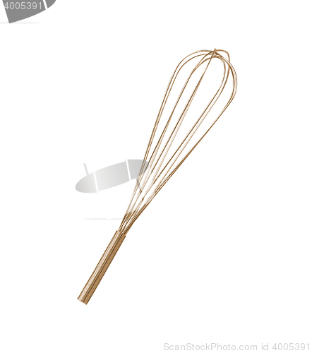 Image of Stainless steel whisk isolated