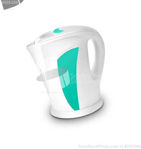 Image of Steel electric kettle isolated