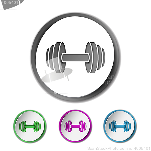 Image of Dumbbell vector icon