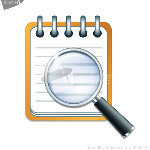 Image of check list and magnifying glass