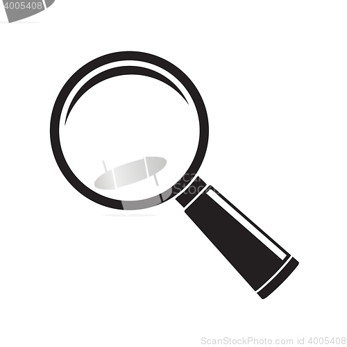 Image of Magnifier glass icon isolated on white background