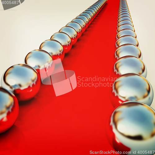 Image of path to the success . 3D illustration. Vintage style.