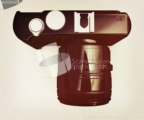 Image of 3d illustration of photographic camera