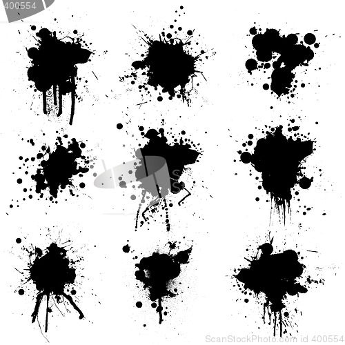 Image of collection ink splat