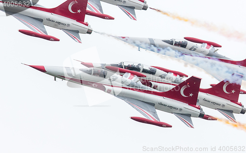 Image of LEEUWARDEN, THE NETHERLANDS - JUNE 10, 2016: Turkish Air Force D