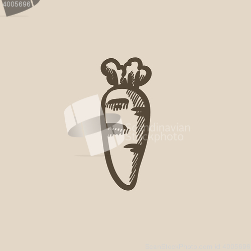 Image of Carrot sketch icon.