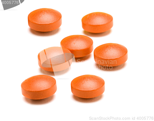 Image of vitamins isolated on a white background