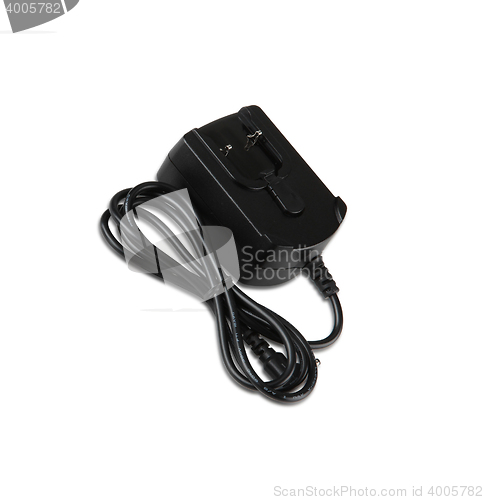 Image of Black  adapter. New condition. Close-up. Isolated