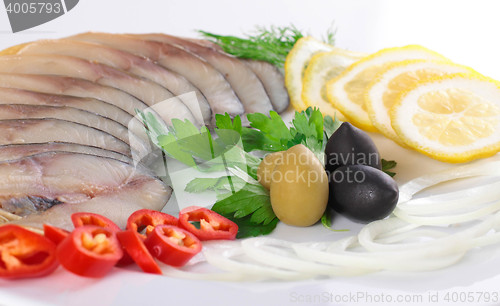Image of fish with vegetables