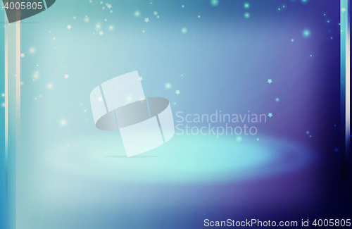 Image of Blue fantasy background. 3D illustration. Vintage style.