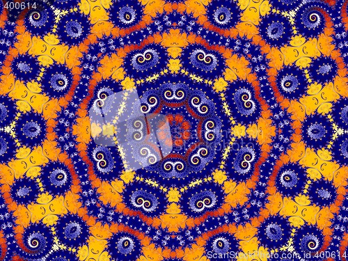 Image of blue and orange and yellow