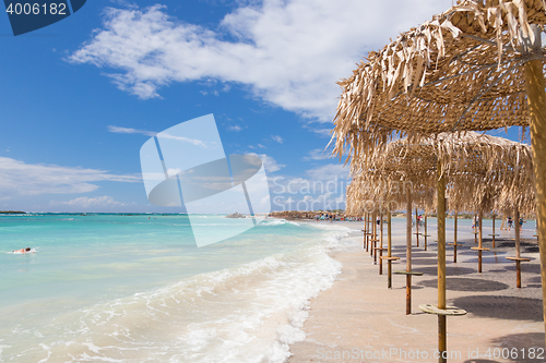 Image of Elafonissi beach on Crete island, Greece.