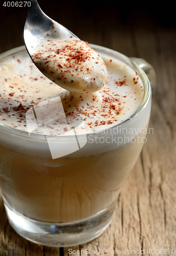 Image of Capuccino with chocolate sprinkles 