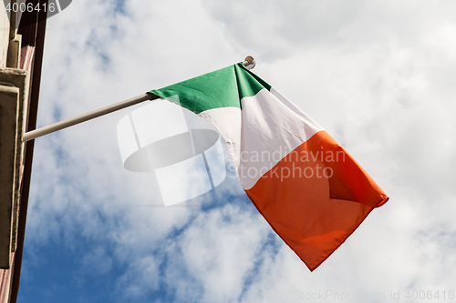 Image of close up of irish flag