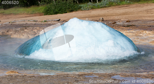 Image of The famous Strokkur Geyser - Iceland - Close-up