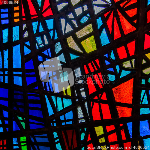 Image of Image of a multicolored stained glass window