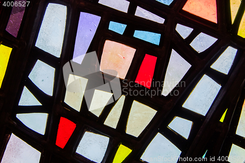 Image of Image of a multicolored stained glass window