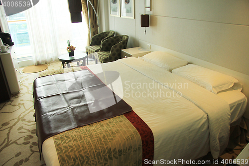 Image of Cruise ship cabin interior