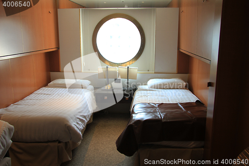 Image of Cruise ship cabin interior